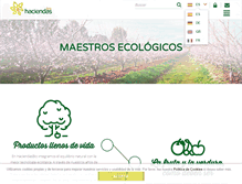 Tablet Screenshot of haciendasbio.com